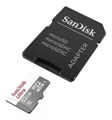 Cartão de memória SanDisk SDSQUNB-032G-GN3MA  Ultra com adaptador SD 32GB