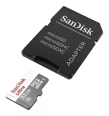 Cartão de memória SanDisk SDSQUNB-032G-GN3MA  Ultra com adaptador SD 32GB