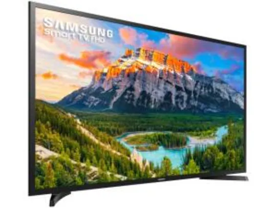 Saindo por R$ 1424: Smart TV LED 43” Samsung Series 5 J5290 Full HD + 2 Meses de Globoplay para novos assinantes | Pelando