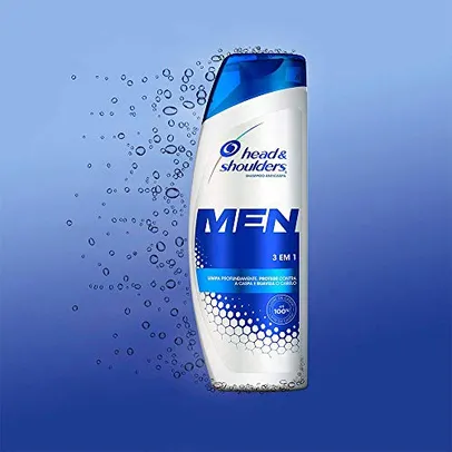 Shampoo Head & Shoulders Men 3 em 1 - 400ml [10 unidades] | R$10,64 cada