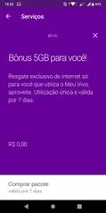 5GB de Internet de Graça na Vivo