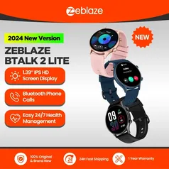 [ Taxa Inclusa | APP | MOEDAS R$ 137 - 2 Unidades ] Zeblaze Btalk 2 Lite Smartwatch, Chamada por Voz, Grande