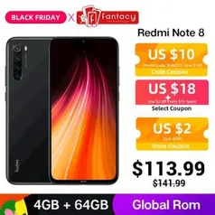 [Dia 29/11] Xiaomi Redmi Note 8 4 GB 64 Memória - R$496