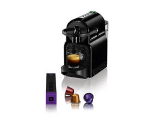 Máquina De Café Inissia Black Nespresso + 150 reais em Capsulas R$ 190