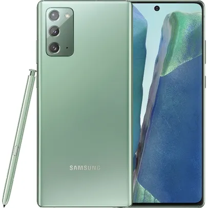 Smartphone Samsung Galaxy Note 20 256GB 5G Wi-Fi Tela 6.7'' Dual Chip 8GB RAM Câmera Tripla + Selfie 10MP - Mystic Green