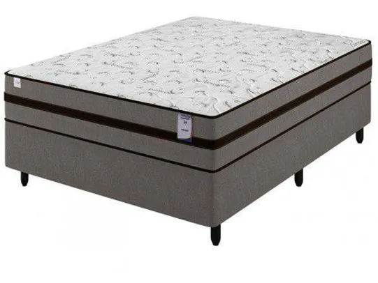 Saindo por R$ 799: Cama Box Casal (Box + Colchão) Plumatex Mola - 62cm de Altura - Cama Box Casal - Magazine Luiza | Pelando