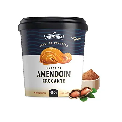 Pasta Amendoim Integral - 450g Crocante - Nutríssima