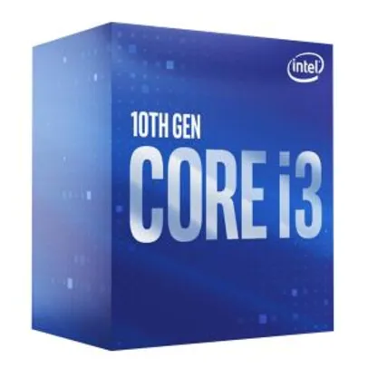 Processador Intel Core i3 10100F 3.60GHz (4.30GHz Turbo), 10ª Geração | R$589