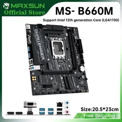 Placa-mãe b660m maxsun lga1700