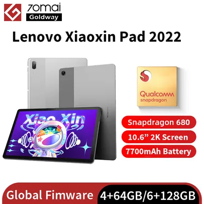 Tablet Lenovo Xiaoxin Pad 2022 4/64GB, 10.6', Snapdragon 680