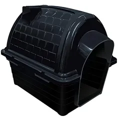 Furacão Pet Iglu Casinha de Plástico para Cães, Preto, 4