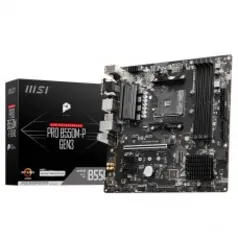 Placa Mãe MSI PRO B550M-P GEN3, Chipset B550, AMD AM4, mATX, DDR4. 