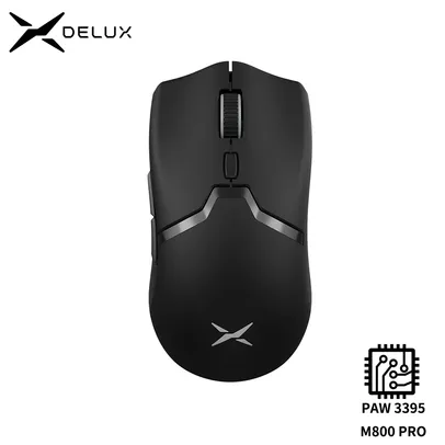 [Moedas/Com taxas] Mouse sem Fio Delux M800 PRO PAW3395