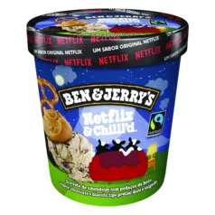 Sorvete Netflix &amp; Chilll&apos;d Ben &amp; Jerry&apos;s Pote 458ml