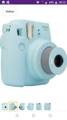Câmera Instantânea Instax Mini 9, Fujifilm, Azul Acqua | R$359