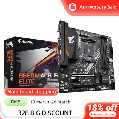  Placa mãe b550m aorus elite 