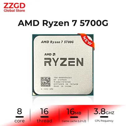 Amd ryzen 7 5700g cpu genuinenew desktop gamer