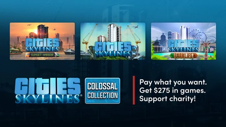 Cities: Skylines - Colossal Collection - Ativação Steam