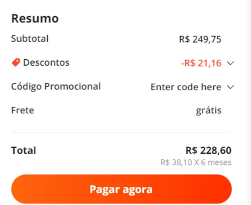 Imagem na descrição da promoção