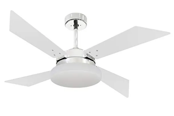 Ventilador De Teto Volare Cromado R1 Vd50 Tech Branco 220v Volare Volare 220v Cromo