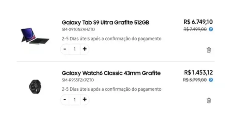 [MEMBERS] Galaxy Tab S9 Ultra 512GB com Capa Teclado + Galaxy Watch6 Classic 43mm Grafite