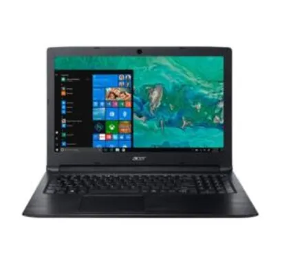 Notebook Acer Intel Core i3 4GB 1TB 15.6" Windows 10 A315-53-333H Preto R$ 1599
