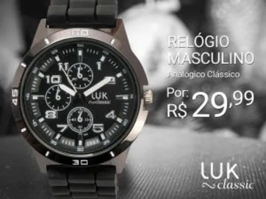 Relógio Masculino LUK Analógico Clássico GS1ELWJ4973 por R$ 30