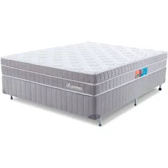 [AME 1583] Cama Box Casal Colchão Molas Ensacadas Viscoelástica Espuma Nasa Ortopédico D33 com Pillow