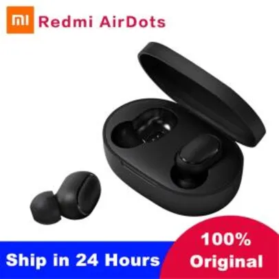 Fone de ouvido Bluetooth Xiaomi Redmi Airdots TWS R$ 88