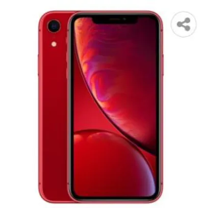 iPhone XR Apple 64GB PRODUCT(RED), Tela de 6.1” R$3514