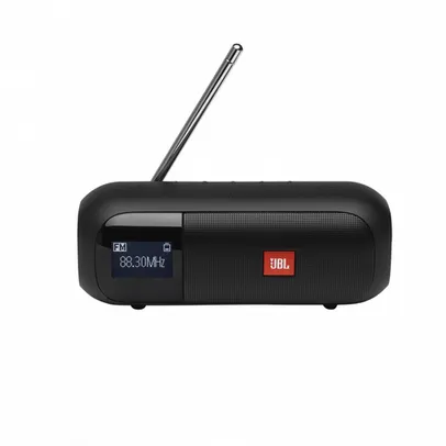 Caixa de Som portátil jbl Tuner 2 com Bluetooth e rádio fm Preto