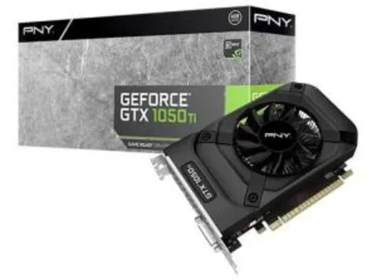 Placa de Vídeo PNY GeForce GTX 1050 TI 4GB - R$ 730