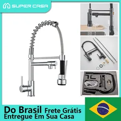 [BR] Torneira Cozinha Moderna com Spray Articulado Versátil #Aliexpress 🇧🇷