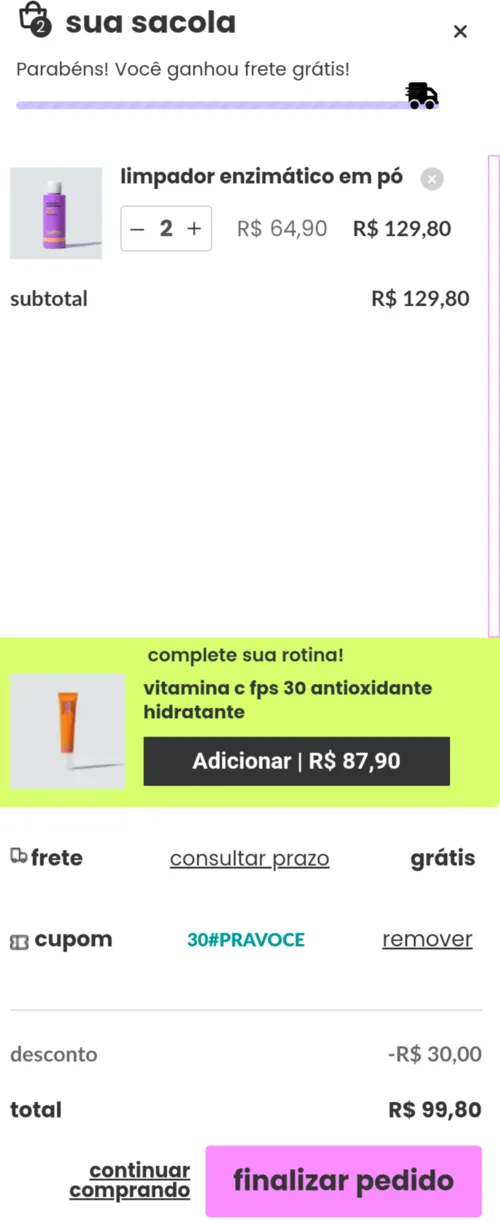 Imagem na descrição da promoção