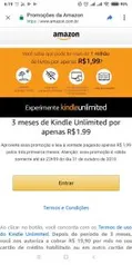 3 Meses Kindle Unlimited por 1.99