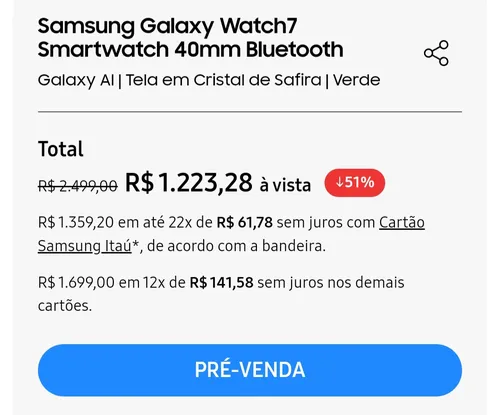 Imagem na descrição da promoção