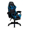 Imagem do produto Cadeira Gamer Azul e Preto Healer Level Reclinável Giratória Com Apoio De Pés