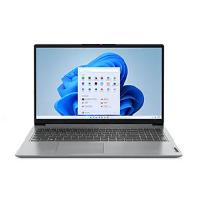 [Mochila Lenovo R$1] Notebook Lenovo Ultrafino IdeaPad 1 R5-7520U 16GB 256GB SSD Linux 15.6" 82X5S00200 Cinza