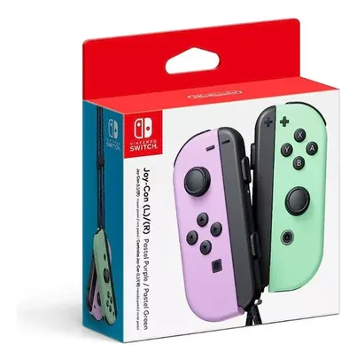 [CC Santander] Controlador Nintendo Switch Joy-Con Pastel Roxo Pastel Verde Pastel Cor Violeta