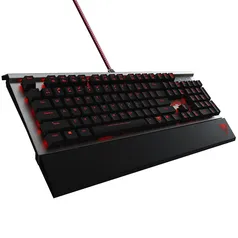 Teclado Gamer Mecânico Patriot Viper V730, LED Vermelho, Switch Kailh Brown, Preto - PV730MBULGM