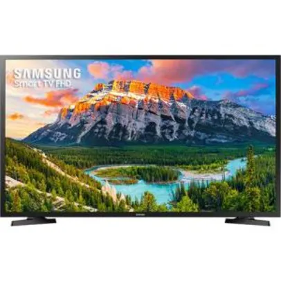 [Cartão SUB) Smart TV LED 40" Samsung 40J5290 Full HD Com Conversor Digital 2 HDMI 1 USB Wi-Fi Screen Mirroring e Web Browser | R$1.188