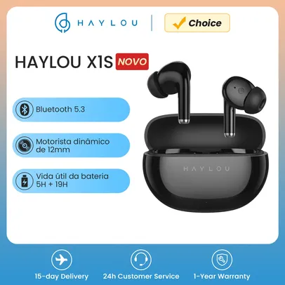 [TAXAS INCLUSAS]Fones De Ouvido HAYLOU X1S TWS Sem Fio Bluetooth, Bateria 24h 