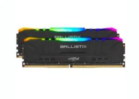 Memória Crucial Ballistix Sport LT, RGB, 16GB (2X8), 3000MHz, DDR4, CL15 | R$620