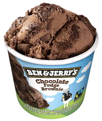 Sorvete Ben &amp; Jerrys Chocolate Fudge Brownie 120ml Leve 2 e Pague 1