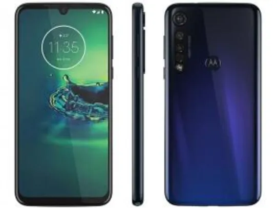 Moto G 8 plus 64GB - Safira | R$ 1273