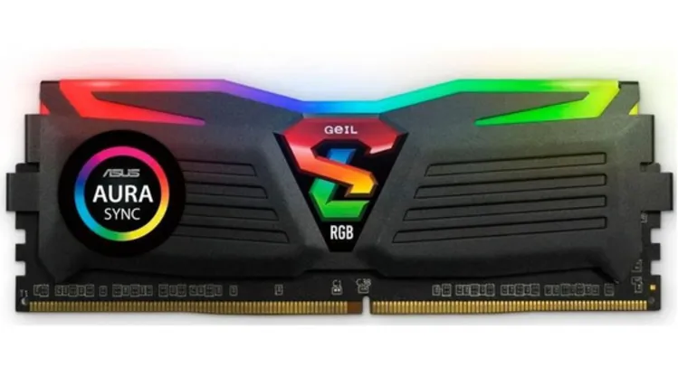 Memória DDR4 Geil Super Luce RGB, 8GB, 3600MHZ, GALS48GB3600C18BSC