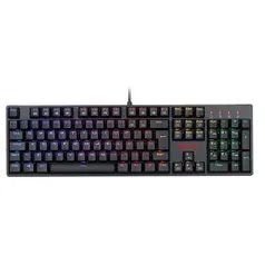 Teclado Gamer Redragon Surara PRO, RGB, Black, Switch Óptico Brown | R$306