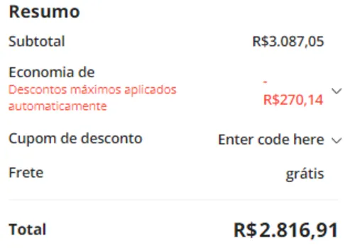 Imagem na descrição da promoção