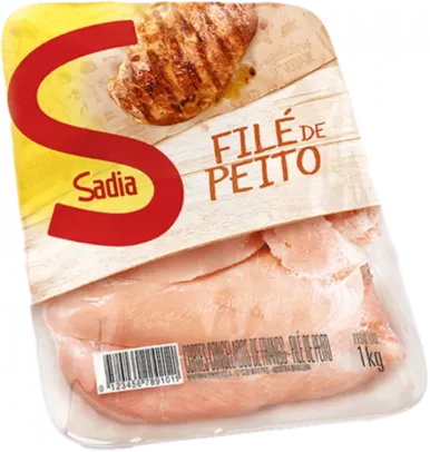 (Distrito Federal) Filé de Peito de Frango Congelado SADIA Bandeja 1kg