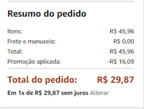 Imagem na descrição da promoção